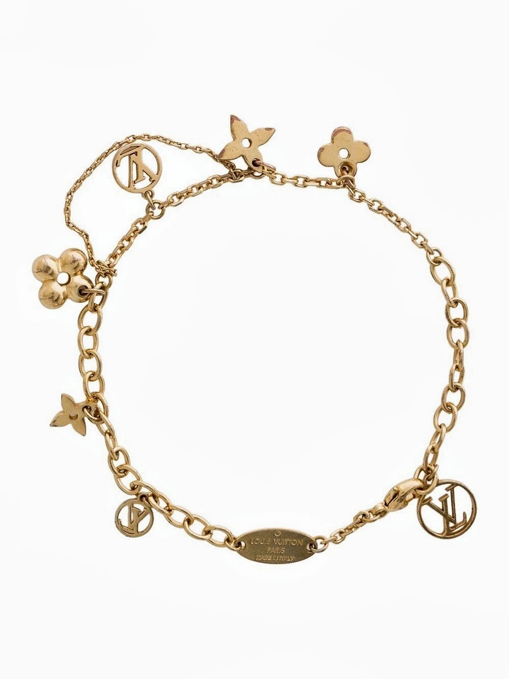 Louis Vuitton Gold Blooming Supple Bracelet- GOOD CONDITION